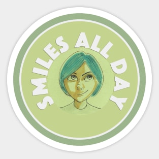 Smiles All Day Sticker